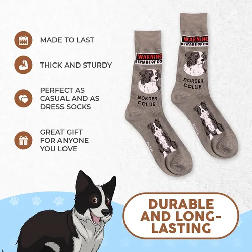 Vista 3 de Foozys Calcetines para hombre Bonito regalo divertido para mascotas caninas 1 par