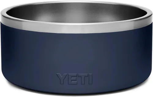 Vista 2 de YETI Boomer 8 - Tazón antideslizante y de acero inoxidable para perro, con capacidad de 64 onzas Azul marino