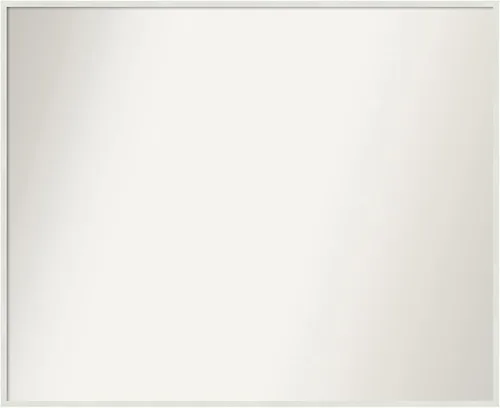 Vista 273 de Amanti Art Espejo de baño blanco para sobre el fregadero, 22 x 45 pulgadas, espejo de tocador rectangular blanco Lucie, marco de madera moderno