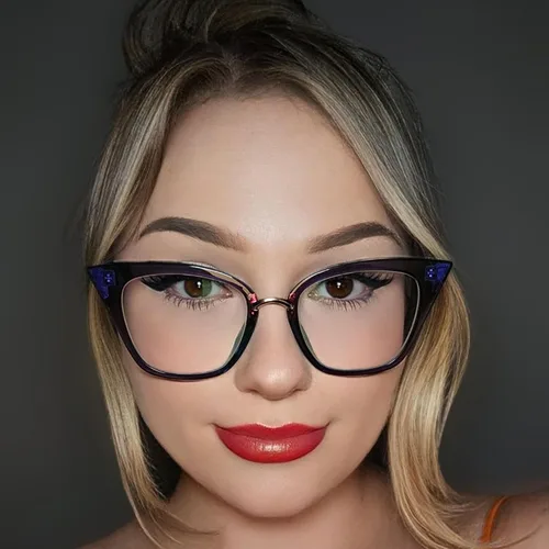 Vista 4 de Zeelool Marco de gafas de ojo de gato para mujeres lente transparente Chandrika ZOP01899