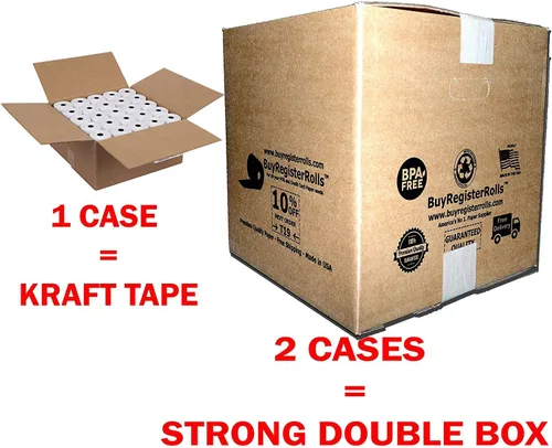 Vista 4 de Rollo de papel térmico (1.76 oz/m², paquete de 50), 3 rollos de 1 8 pies x 230 pulgadas, 50 rollos - SRP-350plus, SRP-352plus, SRP-370, SRP-TSP100