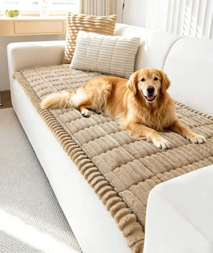 Vista 10 de OTOB Funda de sofá para perros, lavable, antideslizante, divertida funda para sofá para mascotas, protector de muebles suave y acogedor, apto