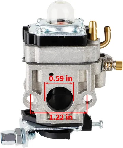 Vista 2 de Pro PR46BT Carburador para Poulan Pro PR46BT PR48BT 46cc 48cc Gas Mochila Sopladora BP400 BP402 Carburador de Sopladora para RedMax EB7000 EB7001