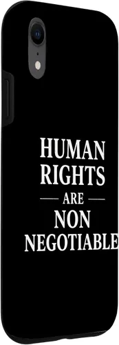 Vista 3 de Human Rights are Non Negotiable Social Justice & Equality Case for iPhone XR