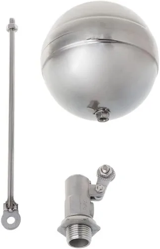 Vista 4 de Stainless Steel Float Ball Valve for Water Tank - Adjustable Flow Control Sensor Valve for Aquarium, Fountain, 1PCS