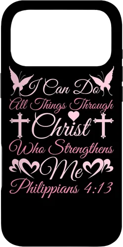 Vista 22 de Christian I Can Do All Things Through Christ Religious Case for iPhone 17