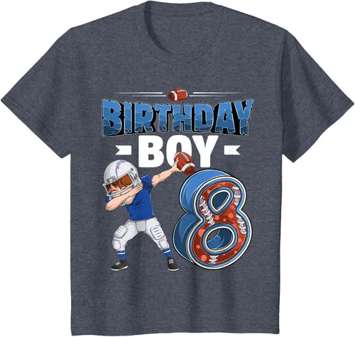 Vista 58 de Dabbing Boy - Camiseta de 8 años de fútbol americano americano, Negro, S