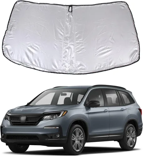 Vista 11 de Parasol para parabrisas para Honda Pilot 2016-2022/Ridgeline 2017-2025/Passport 2019-2025, parasol plegable para ventana delantera, protector solar