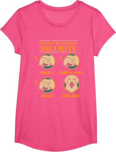 Vista 18 de Camisa Golden Retriever de seguridad Golden Retriever para perro divertido, Negro, S