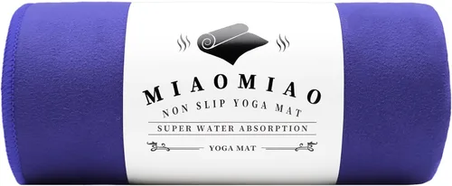 Vista 8 de MIAOMIAO Juego de toallas antideslizantes para yoga caliente, microfibra súper absorbente, 24.5 x 72 pulgadas, diseño antideslizante, sin lesiones