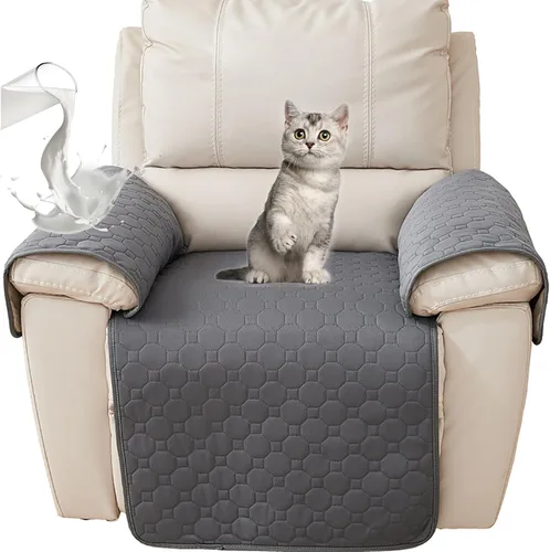 Vista 6 de Funda para reposabrazos de sofá, protector de sofá para funda de brazo de silla reclinable, funda de sofá para perros para asiento de sillón, funda