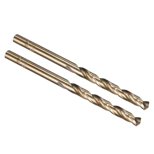 Vista 254 de PATIKIL Broca Jobber de 0.039 in, vástago recto M35 cobalto 5% acero de alta velocidad 135° acabado dorado para metal duro de acero inoxidable - 2