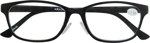Vista 3 de Gafas de lectura, bisagra de resorte, almohadillas ajustables para la nariz para mujeres y hombres
