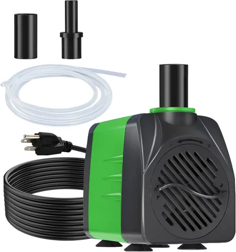 Vista 14 de Bomba azul sumergible de cable para exteriores de 160 GPH de 10 pies
