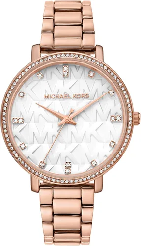 Vista 8 de Michael Kors Pyper - Reloj de acero inoxidable para mujer, con correa de acero, cuero o silicona