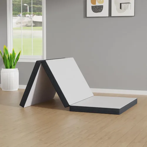 Vista 12 de PayLessHere Colchón de espuma viscoelástica triple plegable de 3 pulgadas Individual Firme medio