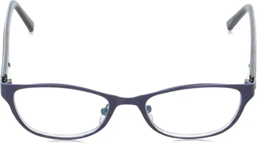 Vista 2 de Foster Grant womens Charlsie Multifocus Reading Glasses Cat-Eye Reading Glasses Azul marino satinado/transparente
