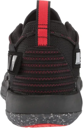 Vista 3 de adidas Tenis de baloncesto unisex Dame 7 Extply para adultos, NegroRojo