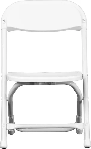Vista 11 de Flash Furniture Paquete de 2 sillas plegables de plástico blanco para niños