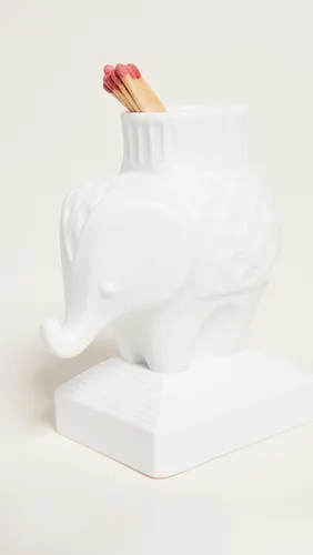 Vista 4 de Jonathan Adler Elephant Match Strike, Blanco