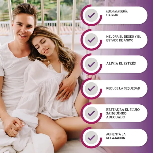 Vista 3 de Potenciador de Libido Femenino para Mujeres - Aumenta la Pasión, el Deseo y la Emoción - Alivia el Estrés, Reduce la Sequedad y Aumenta