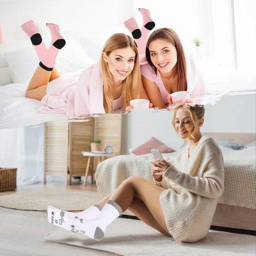 Vista 6 de 12 pares de calcetines de regalo de agradecimiento "You' Re Awesome novedoso", calcetines inspiradores divertidos para hombres, mujeres, empleados