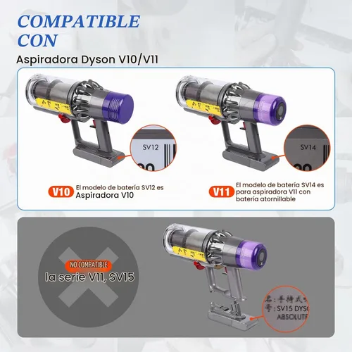 Vista 4 de Botón de interruptor de gatillo de metal de repuesto compatible con aspiradora Dyson V10 V11 SV12 SV14, accesorios de reparación de botón