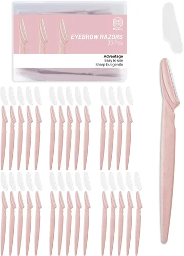 Vista 7 de MoHern Herramienta de dermaplaning para la cara, 30 piezas de maquinilla de afeitar Dermaplane para la cara, maquinilla de afeitar multiusos