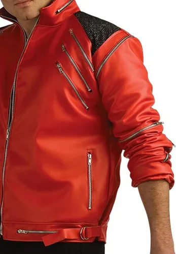 Vista 3 de Michael Jackson - Disfraz de chaqueta con cremallera de lujo