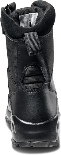Vista 4 de 5.11 Tactical Men's ATAC, 2.08 pulgadas, botas militares de combate de cuero negro con cremallera lateral, estilo 12391