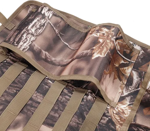 Vista 4 de AUSCAMOTEK 2 piezas de asiento de coche trasero escopeta rack camuflaje pistoleras organizador de panales para caza de ciervos de pato