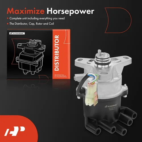 Vista 3 de Distribuidor de encendido A-Premium con tapa y rotor compatible con Honda