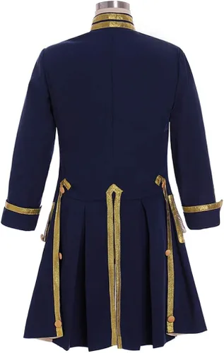 Vista 2 de Chamarra Steampunk para hombre, chaqueta trasera gótica de Regencia, medieval 18, uniforme militar colonial, abrigo