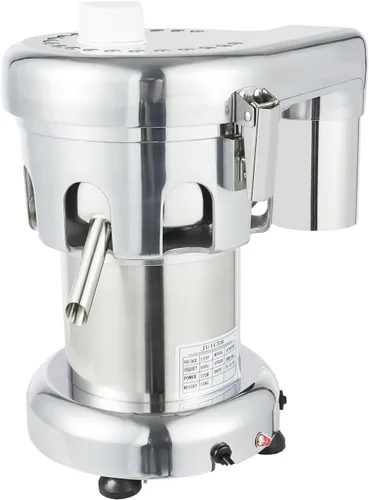 Vista 6 de Máquina de exprimidor, fabricante de jugo de frutas y verduras de 110V, extractor de jugo centrífugo construido de acero inoxidable, extractor