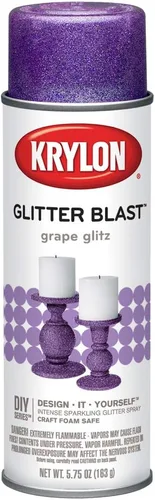 Vista 6 de Krylon K03806A00 Glitter Blast Pintura en aerosol con diamantina para proyectos de manualidades, Rojo Bomba de Cereza, 5.75 oz