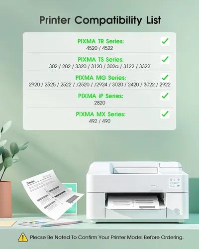 Vista 2 de Cartucho de tinta negro 245XL de reemplazo para Canon 245XL, cartuchos de tinta para Canon 245, compatible con PIXMA MG2420, MG2520, MG2522, MG2525