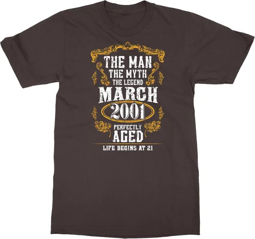 Vista 11 de Man Myth 20th Birthday Marzo 2002 Gift Camiseta unisex