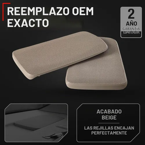 Vista 2 de Juego de repuesto para rejilla de altavoces, lado izquierdo y derecho, compatible con Toyota Camry 2002-2006, cubierta de rejilla de altavoz
