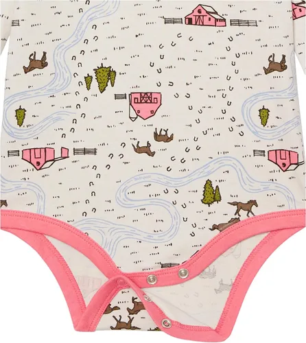 Vista 4 de Carhartt Baby-girls - Conjunto de 3 piezas de body de manga larga, overoles y babero de comida