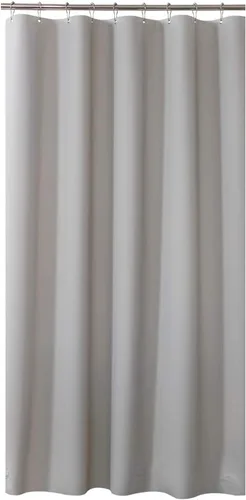 Vista 68 de AmazerBath Cortina de ducha larga de 36 x 84 pulgadas, cortina de ducha transparente de PEVA grueso resistente, cortina estrecha con 2 piedras
