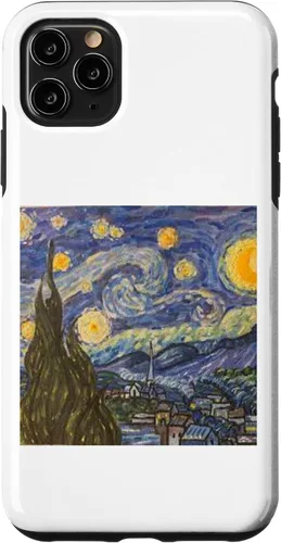 Vista 11 de Funda para iPhone 14 Starry Night Noche Estrellada Vincen Van Gogh Pintura famosa