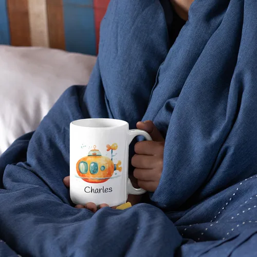 Vista 3 de Tazas de café personalizadas para niños, Taza personalizada para niños con nombre, Taza de café y té de chocolate caliente, Tazas de café, Taza