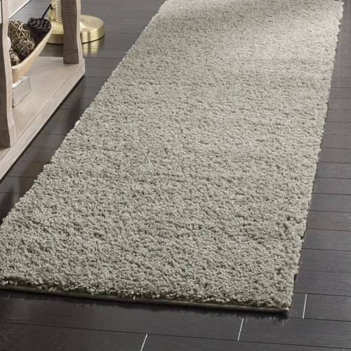 Vista 40 de SAFAVIEH Arizona Shag Collection ASG820A - Alfombra de pasillo, 2 pies 3 pulgadas x 6 pies, color crema, diseño sólido, no desprende pelusa y fácil