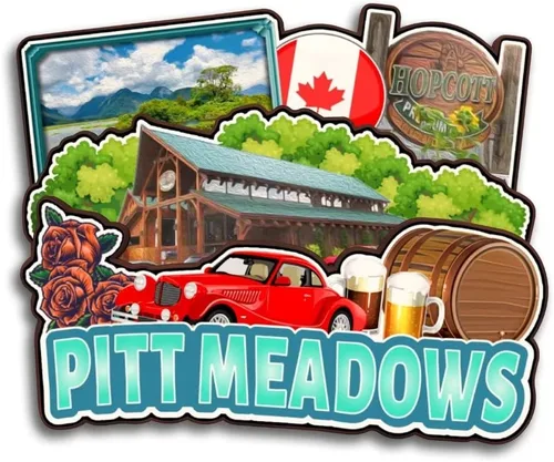 Vista 23 de Langford Vancouver Island Canada - Imán para nevera de madera, colección 3D, hecho a mano, viajes, ciudad, recuerdos, refrigerador, decoración