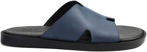 Vista 2 de Marrkesh - Pantuflas cómodas de cuero para hombre Plantilla acolchada y suela de goma duradera