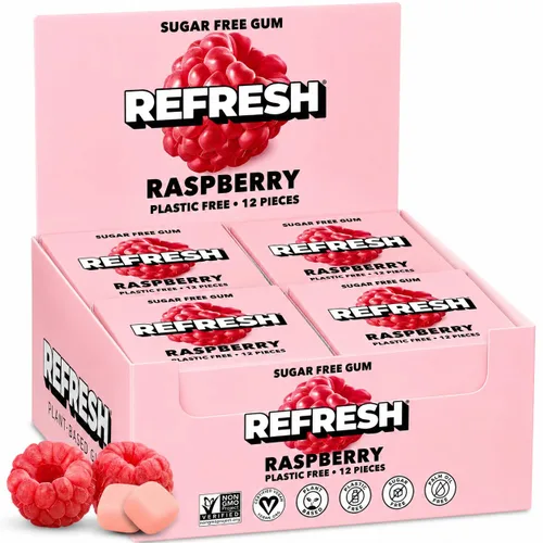 Vista 12 de Refresh Gum Garden Mint, goma de mascar de xilitol natural sin azúcar