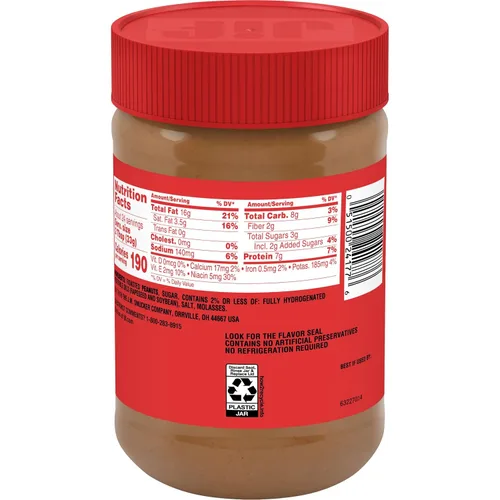 Vista 2 de Jif - Mantequilla de maní cremosa, 28 onzas (paquete de 10)