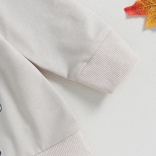 Vista 7 de Ropa para el día de San Valentín para bebé, sudadera de manga larga con letras, pantalones deportivos elásticos para otoño e invierno