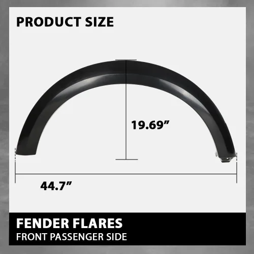 Vista 4 de G-PLUS Moldura de arco de rueda delantera derecha compatible con LR3 / Discovery 3 2005-2009, compatible con LR4 / Discovery 4 2010-2016 LR010631