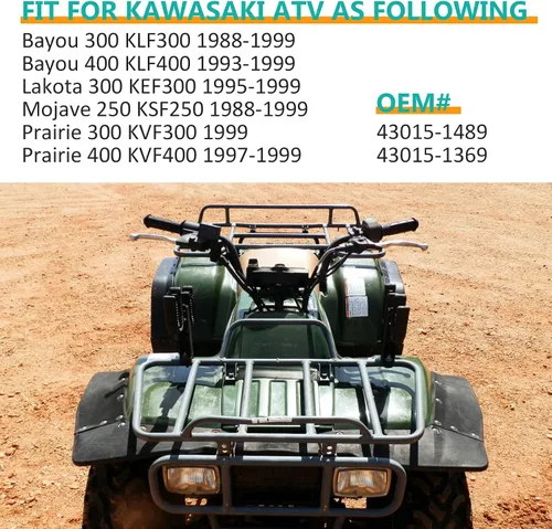 Vista 2 de Cilindro maestro de freno delantero derecho para Kawasaki Bayou 300 400 Lakota 300 Mojave 250 Prairie 300 400 KLF300 KLF400 KEF300 KSF250 KVF300
